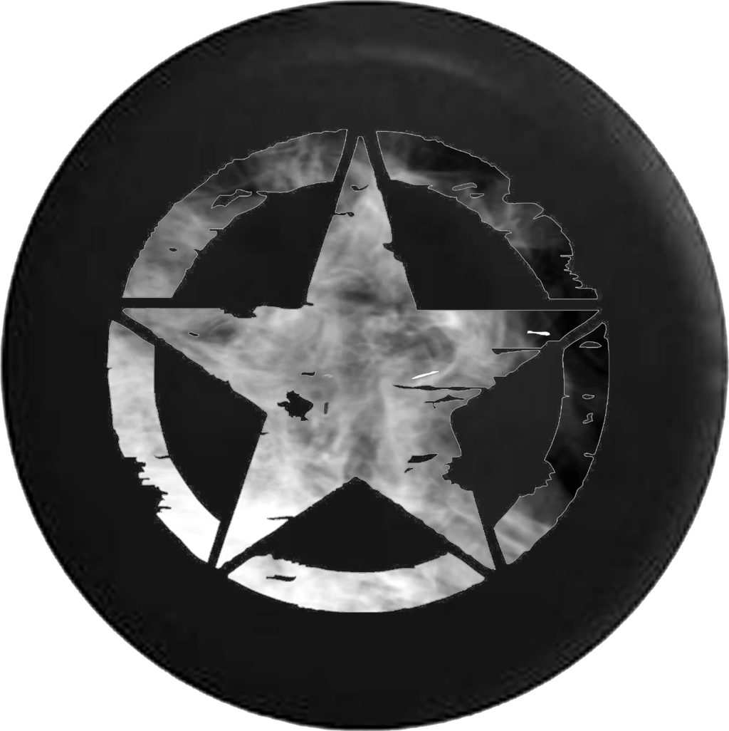 Oscar Mike Military Jeep Star Dark Smoke Silver - Oscar Mike Jeep Military Star Jeep Rv Camper Spare (1024x1026), Png Download