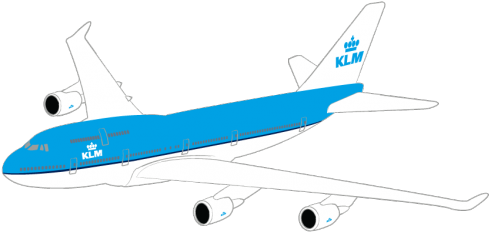 Boeing 747-400 - Klm Boeing 777 Png (588x279), Png Download