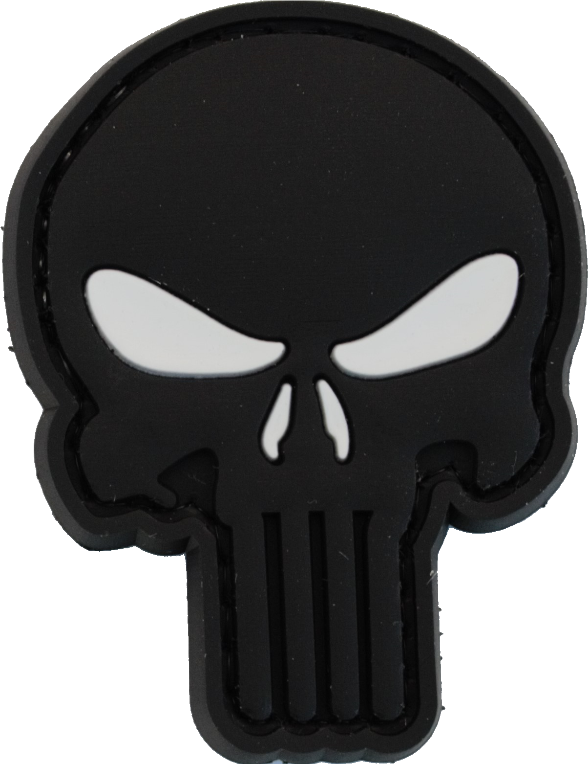 Pvc Nášivka Punisher, Ċerná (1212x1561), Png Download