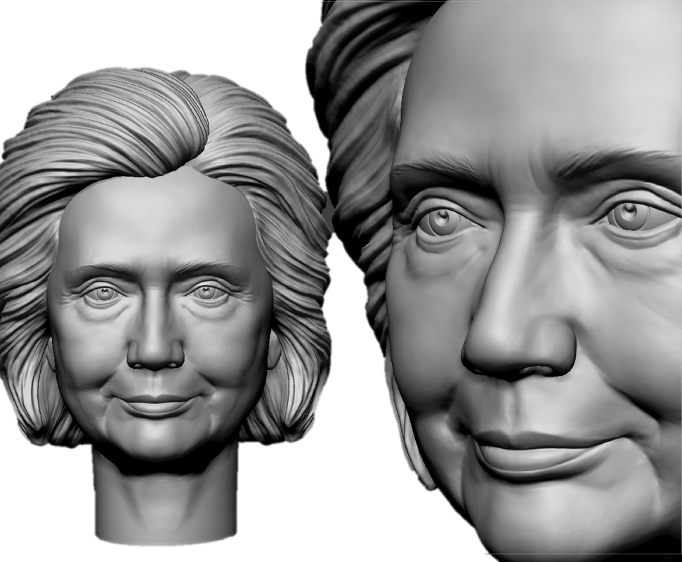 Life-size 3d Printed Amclad Presidential Candidate - Illustration (971x800), Png Download
