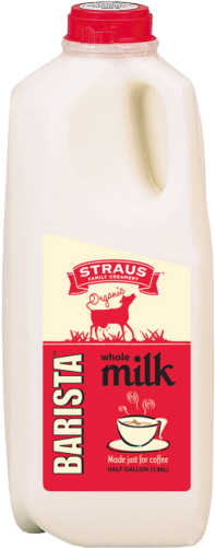 Share - Straus Barista Milk (500x500), Png Download
