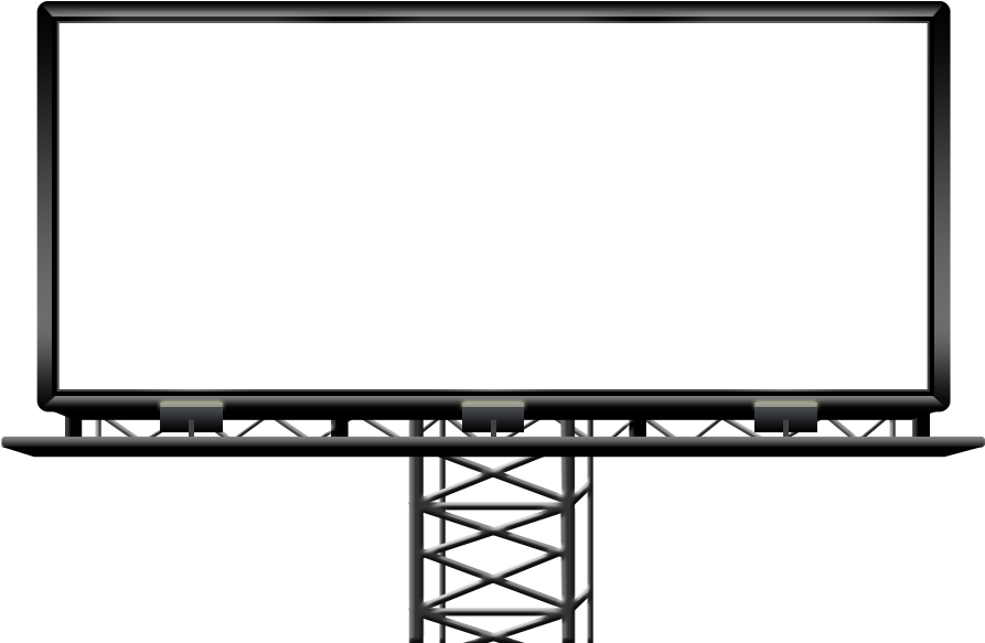 Collection Of Free Avertiment Clipart Billboard - Billboard Clip Art (916x599), Png Download