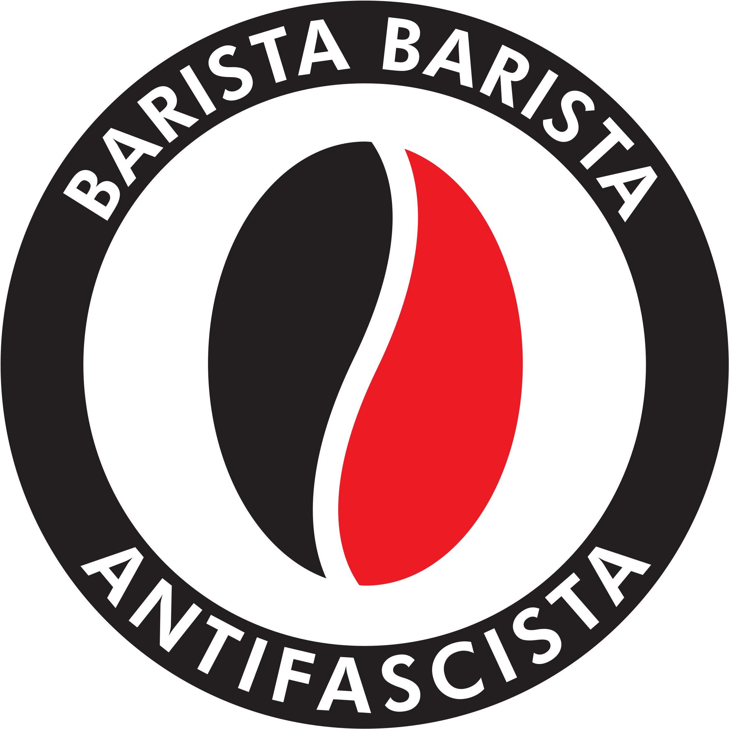 Big Image - Barista Barista Antifascista (2400x2400), Png Download