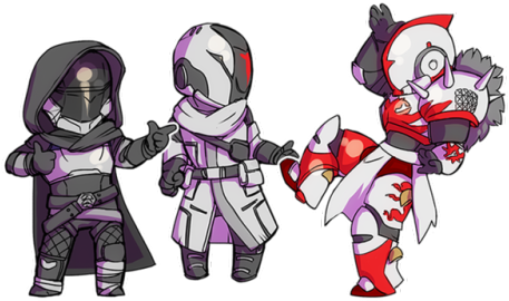 A Destiny Commission Fella Wanted His Three Guardians - Guardians Destiny 2 Transparent (500x272), Png Download