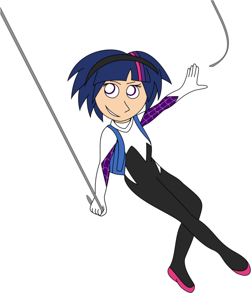 Joeycrick, Crossover, Gwen Stacy, Human, Humanized, - Spider-man: Into The Spider-verse (915x1024), Png Download
