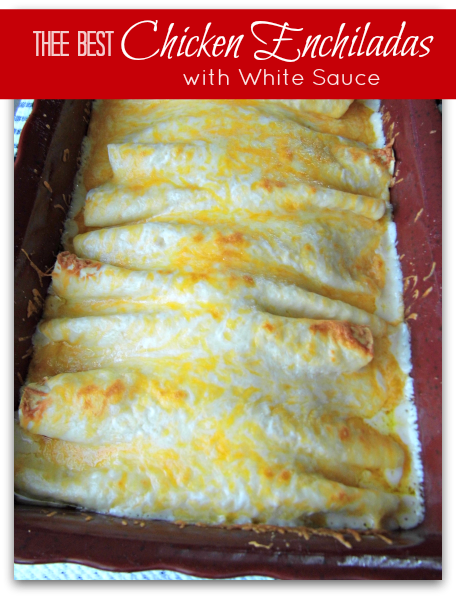 ☆the Best Chicken Enchiladas With White Sauce☆ - Enchiladas With White Sauce (456x598), Png Download