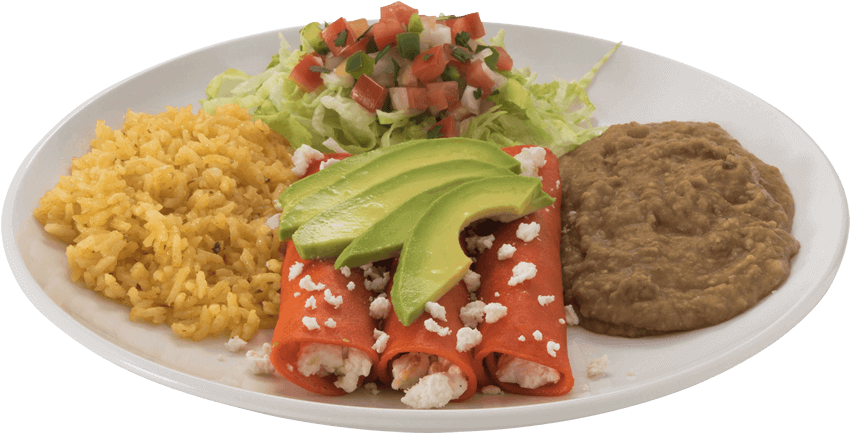 Enchiladas - Spanish Rice (900x600), Png Download