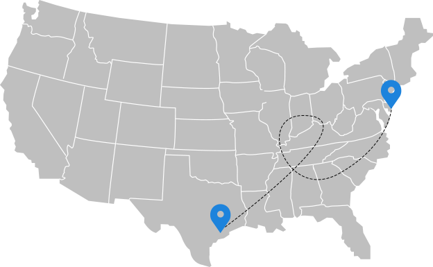 Tanya's Trip - Us Map Vector (624x385), Png Download