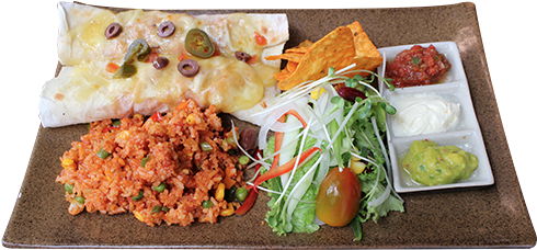 Alfdn-enchiladas - Fried Food (500x266), Png Download