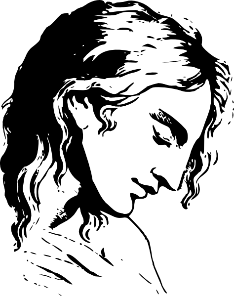 Tired Thinking Woman 2 Svg Clip Arts 474 X 599 Px (474x599), Png Download