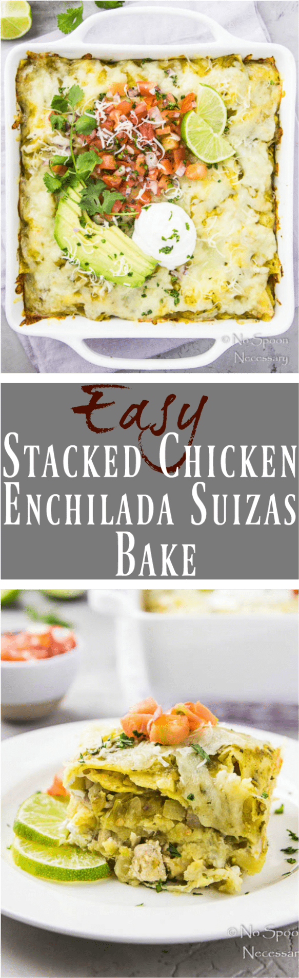 Easy Stacked Enchilada Suizas Bake - Enchilada (620x1941), Png Download
