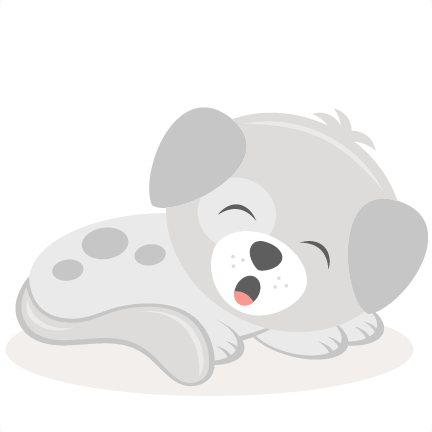 Tired Puppy Svg Scrapbook Cut File Cute Clipart Files - Cricut (432x432), Png Download