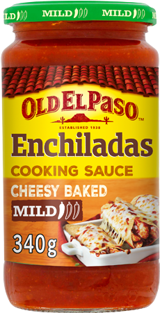 Cheesy Baked Enchilada Cooking Sauce - Old El Paso Enchilada Sauce (800x450), Png Download