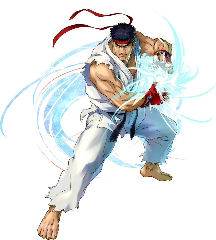 Project X Zone By Zeref-ftx On Deviantart - Ryu And Ken Project X Zone (849x940), Png Download