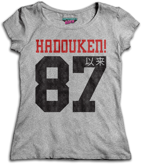 Women's Ryu Hadouken T-shirt - Camisa The Big Bang (576x576), Png Download