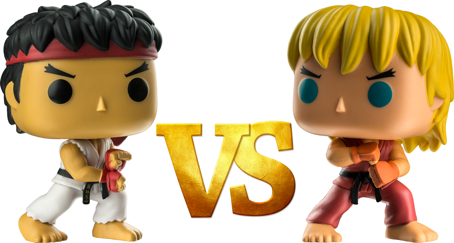 Ryu Vs Ken Special Attack Pop Vinyl Figure Bundle - Ken Funko Pop Street Fighter (1500x805), Png Download