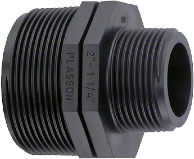 Threaded Reducing Nipple V2 - 1x34" 5065 Plasson Threaded Red Nipple (754x600), Png Download