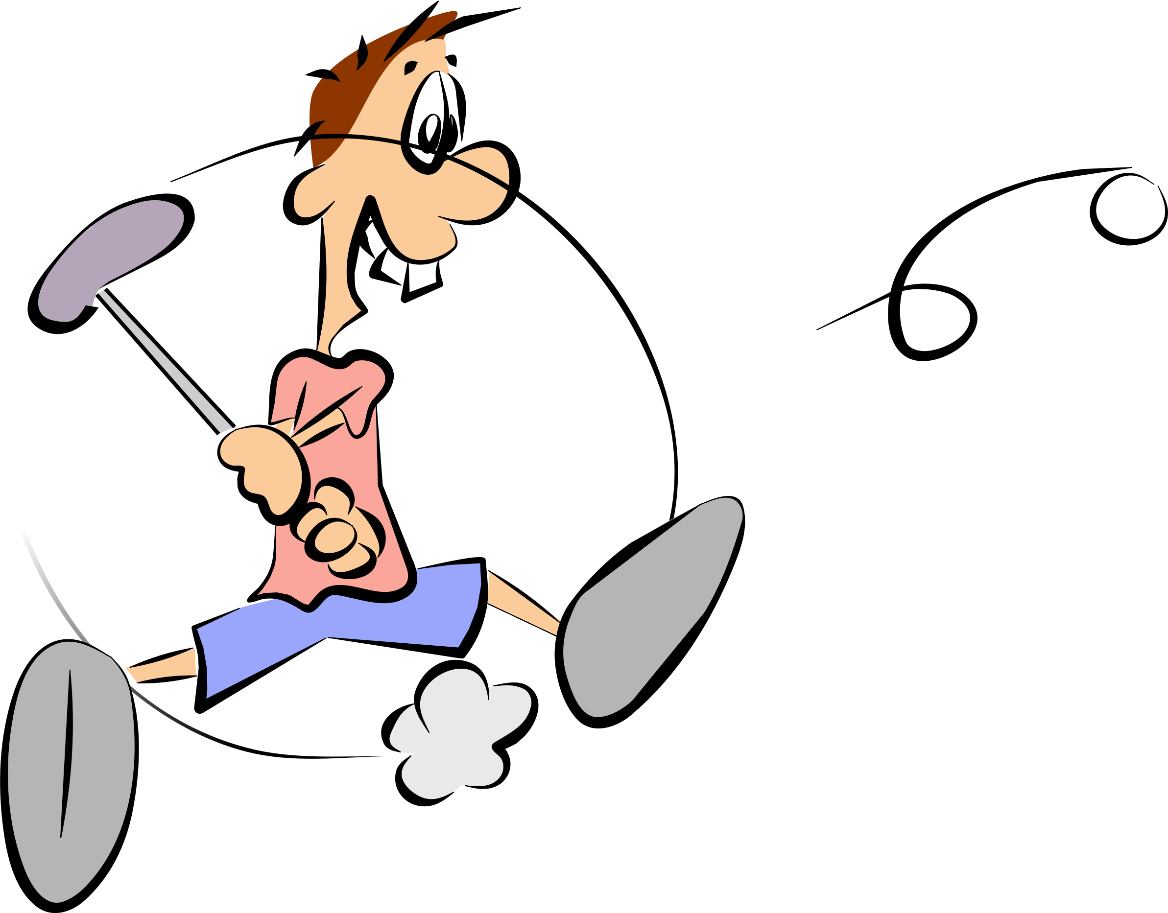 Golf Transparent Cartoon - Golf Comic (2385x1865), Png Download
