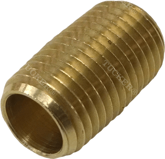 Tucker Close Nipple 1/4" - Brass (500x500), Png Download