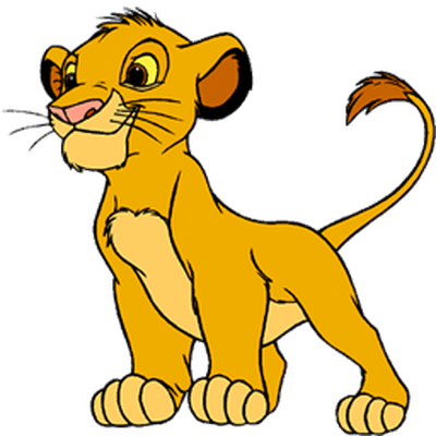 Cartoon Lion - Baby Simba The Lion King (400x400), Png Download