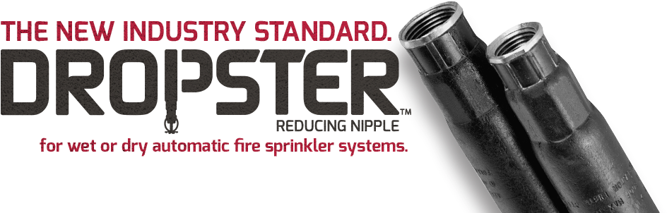 Aegis Dropster Reducing Nipple For Wet Or Dry Automatic - Aegis Technologies Inc. (1102x360), Png Download