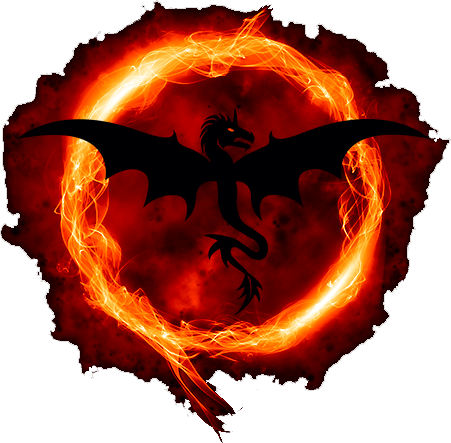 Dragon Legion - Fire Dragon Transparent Background (451x443), Png Download