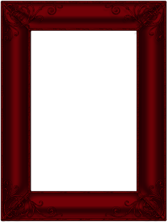 Dark Red Photo Frame (612x800), Png Download