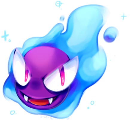 I Drew This While Hatching Eggs For A Shiny Gastly - Egg (500x474), Png Download