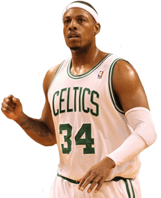 Sports Celebrities - Paul Pierce Celtics Png (333x400), Png Download