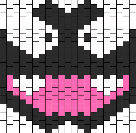 Gastly Mask Bead Pattern - Furry Kandi Mask Patterns (442x433), Png Download