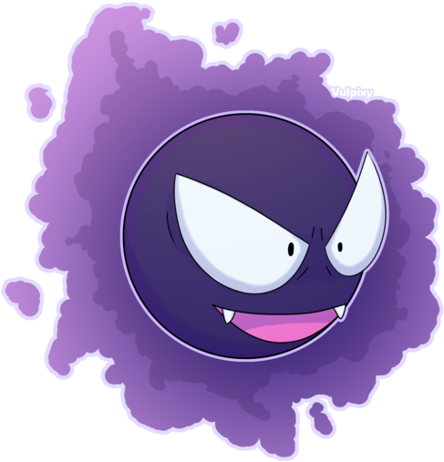 Gastly By Alolan-vulpixy - Illustration (600x529), Png Download
