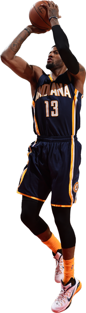 Paul George - Paul George Transparent (450x1020), Png Download