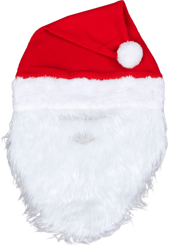 Santa Beard Png Images - , Tomteluva M Skägg (340x492), Png Download