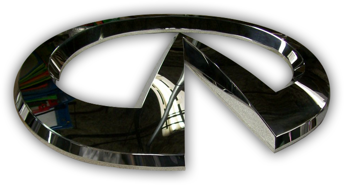 Custom Fabricated Polished Stainless Infiniti Logo - Infiniti (1500x1500), Png Download