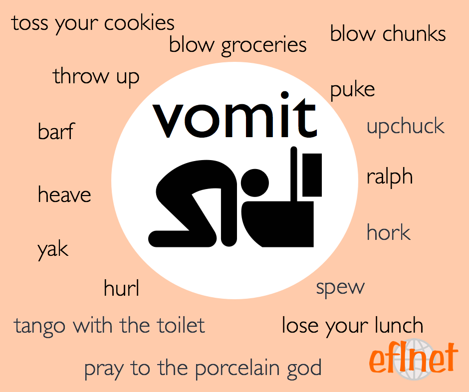 You Are Here - Different Words For Vomit (940x786), Png Download