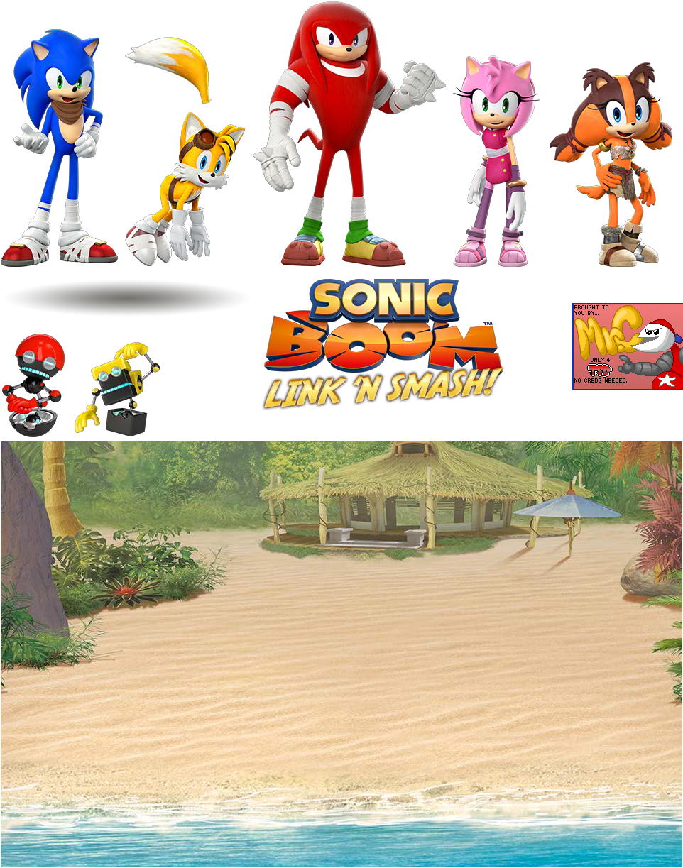 Click For Full Sized Image Characters And Title Screen - 12 Special Sonic The Hedgehog Inspired Party Picks (962x1223), Png Download