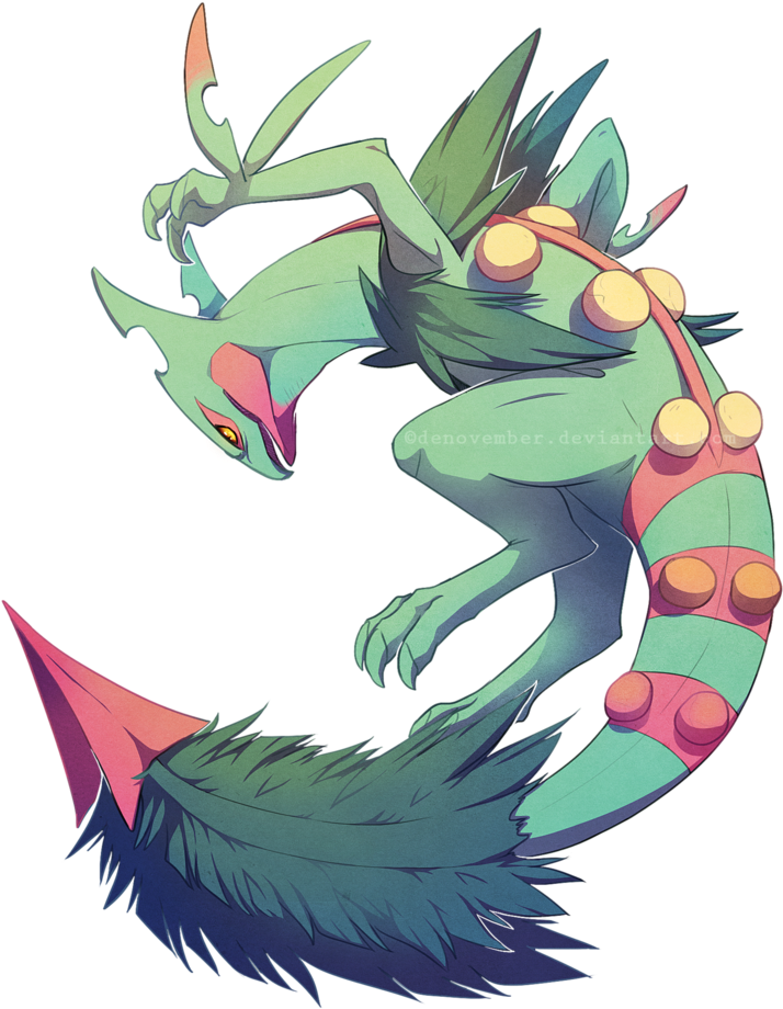 Mega Sceptile By Denovember-d88tqjx - Mega Sceptile (815x981), Png Download