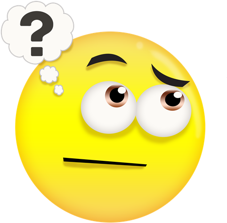 Free Thinking Emoji - Emoji (480x491), Png Download
