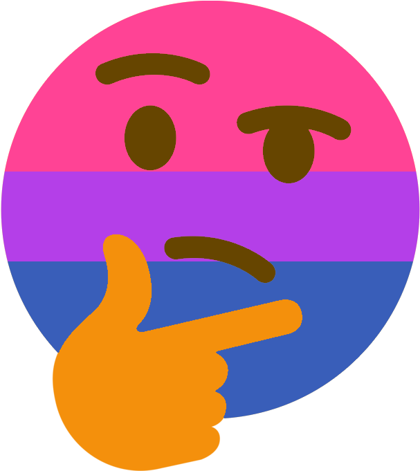 Lgbthinking - Discord Thinking Emoji Logo (680x680), Png Download