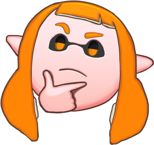 Thinkling Discord Emoji - Splatoon (618x581), Png Download