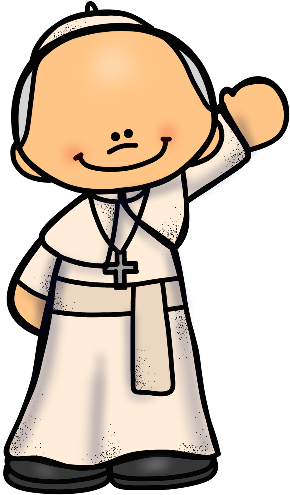 Free Pope Graphic - Educlips Free (940x1600), Png Download