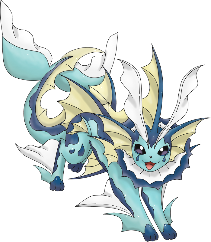 Mega Vaporeon - Pokemon Vaporeon Mega Evolution (699x800), Png Download