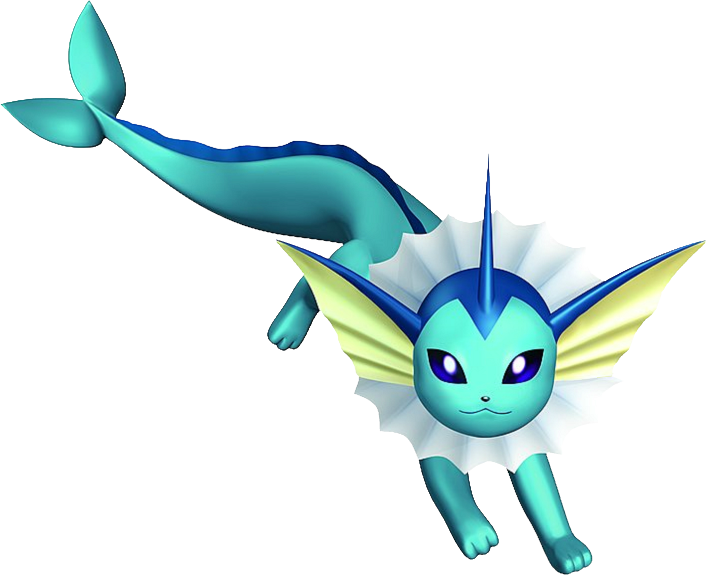 Vaporeon Xd (1388x1130), Png Download