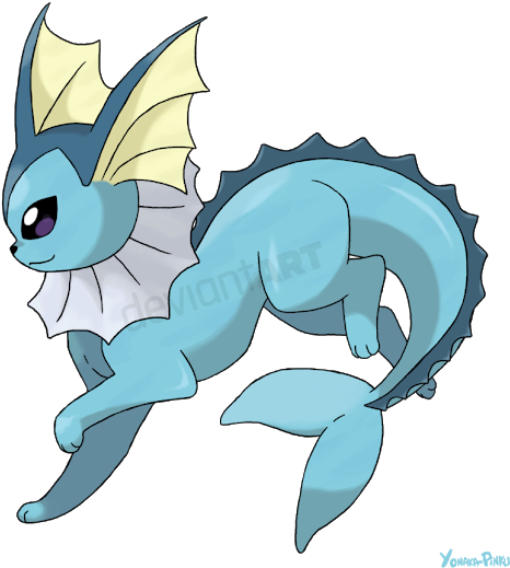 Photo - Dessin De Pokemon Aquali (530x549), Png Download