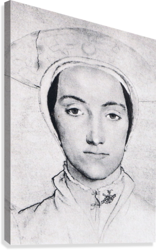 Portrait Of Anne Boleyn - Anne Boleyn Holbein Drawing (319x511), Png Download