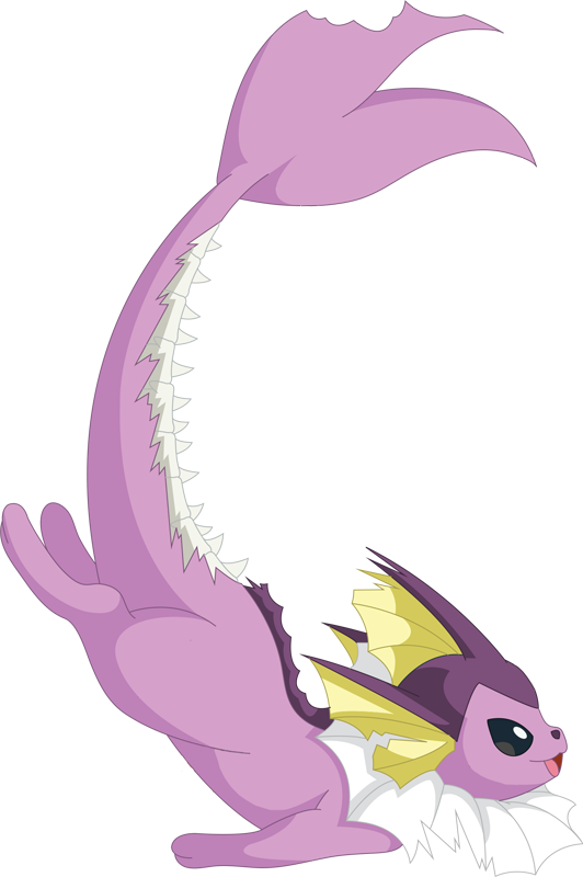 Shiny Vaporeon Skull Pokédex - Shiny Vaporeon Transparent (532x800), Png Download
