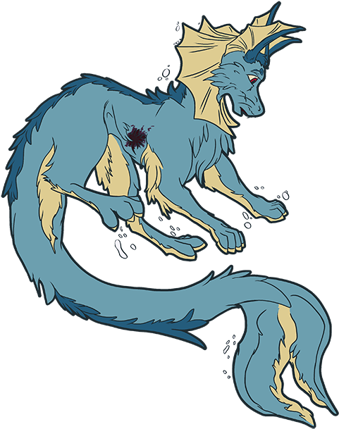Lorilea - Dead Vaporeon (500x631), Png Download