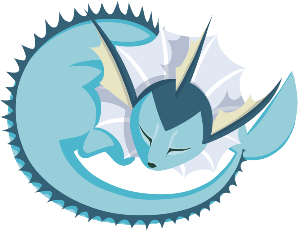 Vaporeon - 144 Bcd Chainring (1015x788), Png Download