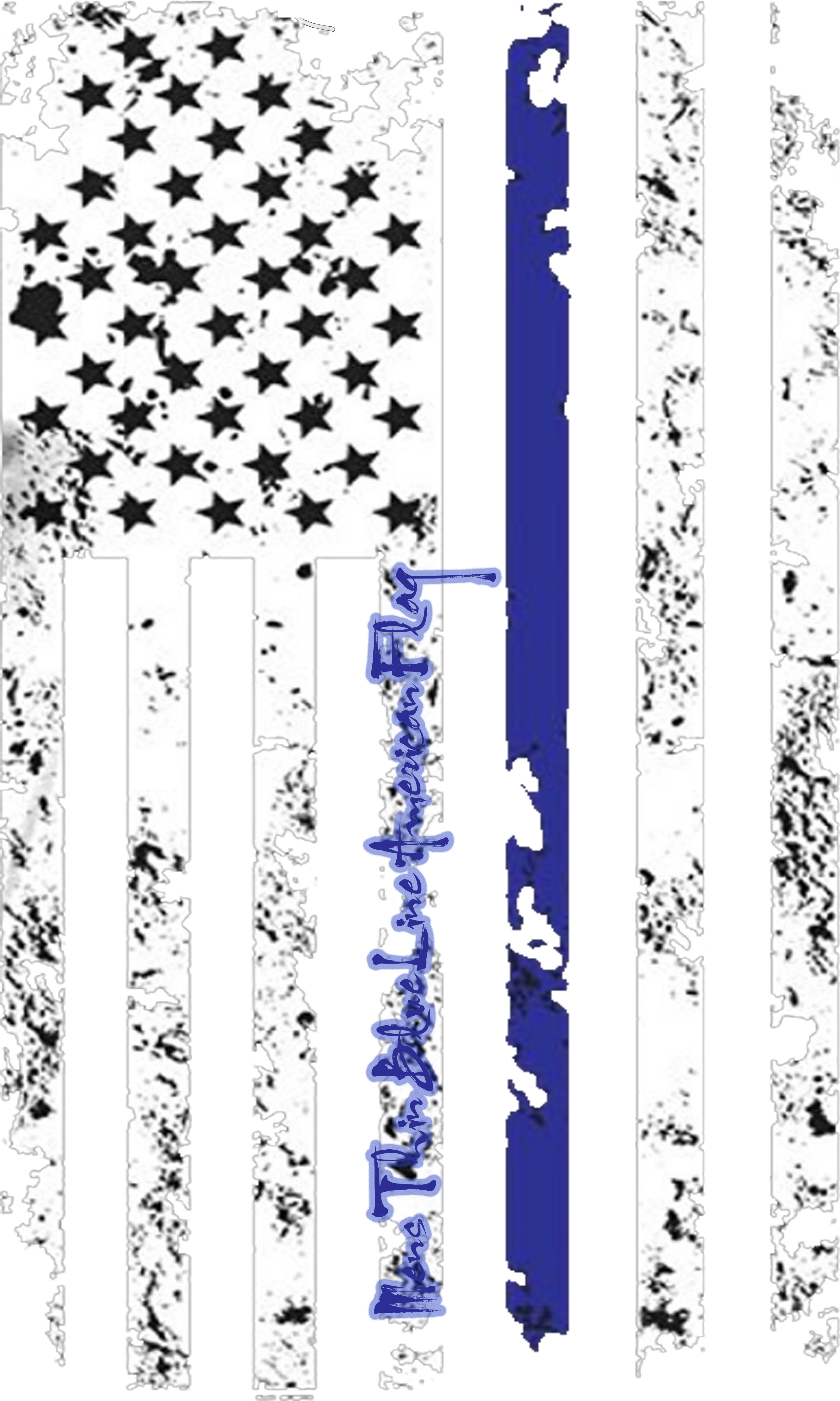 Mens Thin Blue Line American Flag, American Flag Tee - Bat American Flag - Baseball Red Line Sports Usa Americana (4500x5400), Png Download