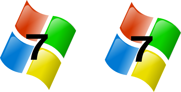 Windows 7 Clip Art - Windows7 Ogo (600x305), Png Download
